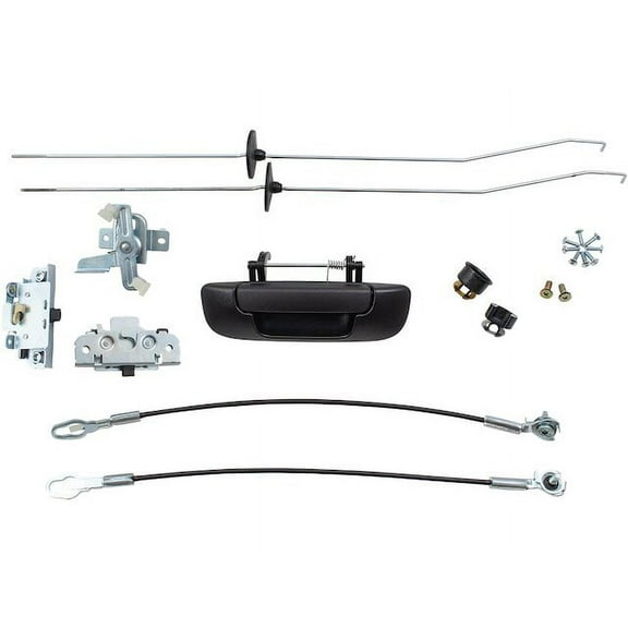 Tailgate Latch and Handle Kit - with Hardware - Compatible with 2002 - 2008 Dodge Ram 1500 2003 2004 2005 2006 2007