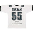 thumbnail image 2 of Philadelphia Eagles Brandon Graham Autographed White Super Bowl Stats Jersey Beckett BAS Witness 239892, 2 of 5
