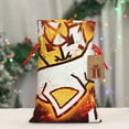 thumbnail image 4 of Yiaed Geometry Dash Print Christmas Small Burlap Bags with Drawstring, Burlap Gift Bags Christmas Linen Treat Sacks Gift Wrapping Bags Xmas Holiday Party-Medium, 4 of 7