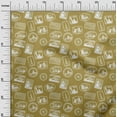 thumbnail image 3 of oneOone Cotton Poplin Light Olive Green Fabric Travel Quilting Supplies Print Sewing Fabric By The Yard 42 Inch Wide, 3 of 6