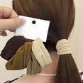 thumbnail image 2 of Dbuoem 4 Pcs Hair Rope Thickened Widened High Elastic Hair Ties Ponytail Holders Soft Hair Accessories, 2 of 8