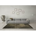 thumbnail image 3 of Ahgly Company Indoor Round Abstract Brown Modern Area Rugs, 8' Round, 3 of 4