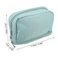 thumbnail image 2 of Unique Bargains Cosmetic Bag Travel Makeup Bag Cosmetic Brush Organizer Storage Bag for Women Blue 6.89"x2.76"x4.72", 2 of 7