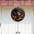 thumbnail image 6 of Sruoe Independence Day America Wooden Hanging Decoration Patriotic Round Wall Decor For Home And Porch Festival Celebration Hanging Board Decoration, 6 of 6