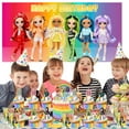 thumbnail image 5 of Rainbow High Dolls Honeycomb Centerpieces Table Toppers Backdrop Decorations for Birthday Party Decor Supplies Banner, 5 of 5