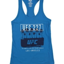UFC Womens 227 Los Angeles Racerback Tank Top, Blue, Small