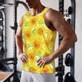 thumbnail image 5 of Logiee Sunflowers2 Print Men's Workout Tank Top,Quick Dry Workout Tank Top,Gym Muscle Tee,Fitness Bodybuilding Sleeveless T Shirt-Medium, 5 of 7