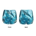 thumbnail image 3 of Salouo Underwater Dolphin Scene Print Women's 2 in 1 Running Shorts Double-Layer Shorts Athletic Workout Gym Yoga Shorts Running Shorts for Women-X-Large, 3 of 7