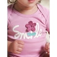 thumbnail image 3 of Gerber Baby Girl Short Sleeve Onesies Bodysuits, 5-Pack (Newborn - 12 Months), 3 of 10