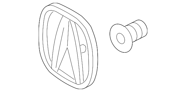 Genuine OE Acura Emblem - 75701-TZ3-A02