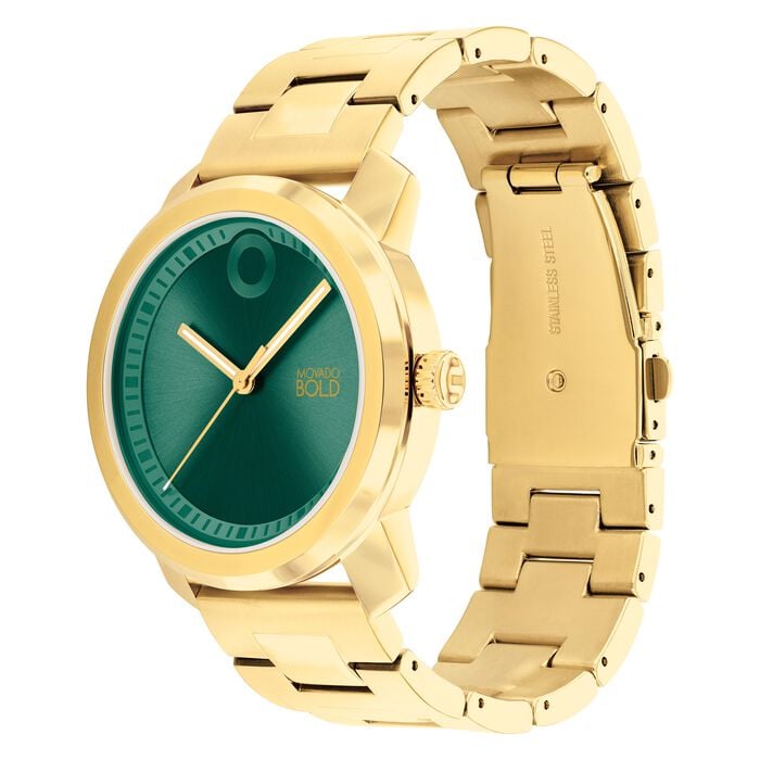 BOLD Movado Bold Trend Propel 3601257 Dial Green Gold Stainless Steel