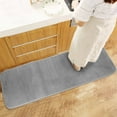 thumbnail image 2 of 120x40cm Absorbent Nonslip Memory Foam Kitchen Bedroom Door Floor Mat Rug Carpet Gray, 2 of 8
