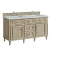 thumbnail image 2 of James Martin Vanities 424-V60D-BW-3CAR Lorelai 60" Double Basin Wood Vanity Set - White, 2 of 7