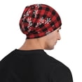 thumbnail image 5 of Gaeub Red Buffalo Plaid Print Beanie Hats for Men Women,Winter Caps,Knit Cuffed Beanie,Cuffed Cap,Great for Winter Activities, 5 of 7