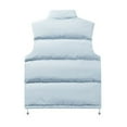 thumbnail image 3 of Dagegui Puffer Sleeveless Jacket for Men Lightweight Stand Collar Vest with Pockets Lightweight Hiking Outdoor Travel Coats Light Blue XL, 3 of 3