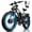 Gray, variant on ORLMS 6000W Peak Dual Motor E-Bike, 52V 25Ah Electric Bike, 24" All-Terrain Fat Tire Bicycle, 40 mph High-Speed, Up to 105 mile Range, Hydraulic Brakes, for Off-road & Hunting