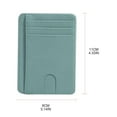 thumbnail image 5 of WE-POLUJ Slim PU Leather Card Holder Men's Women's Wallet RFID Blocking Business Card for Case Purse Travel Casual Use, 5 of 20