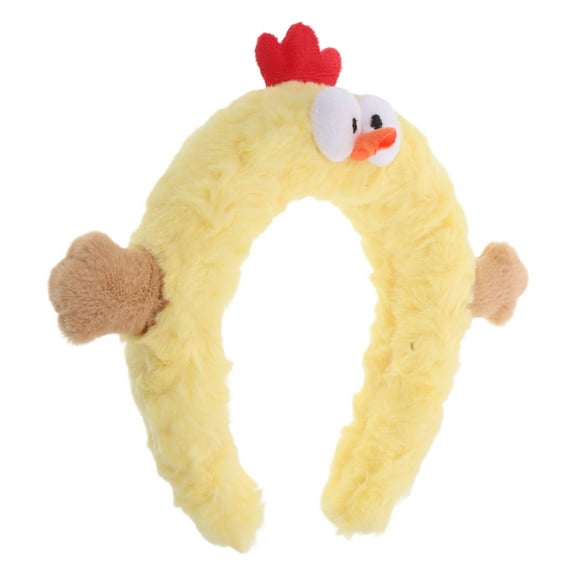 MLINS Adorable Cartoon Plush Hairband for Women and Girls, Cute Spa Headband for Face Washing, Makeup, Skincare, Funny Chick Hair Accessory and Photo Prop