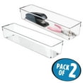 thumbnail image 4 of iDesign, 2-Set Clear Plastic Utensil and Drawer Organizer Bins, 4 of 8