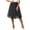 Black, variant on GEWSEY Tulle Skirts for Women Elastic Waist Dancing Skirt Mesh Tulle Above Knee Skirts (Navy, L)