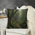 thumbnail image 2 of YINGXI Green Vine Rain Pillowcases Sofa 18x18in, 2 of 5