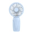 thumbnail image 1 of Portable Handheld Fan Portable Fan Rechargeable 600mAh 3 Speed Electricity Rechargeable Fan Quiet for Outdoor White, 1 of 4