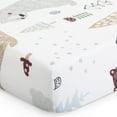 thumbnail image 6 of Evolur Grizzly Bear Collection ( 2pc Sheet Set ), Light White & Bear Print, 6 of 6