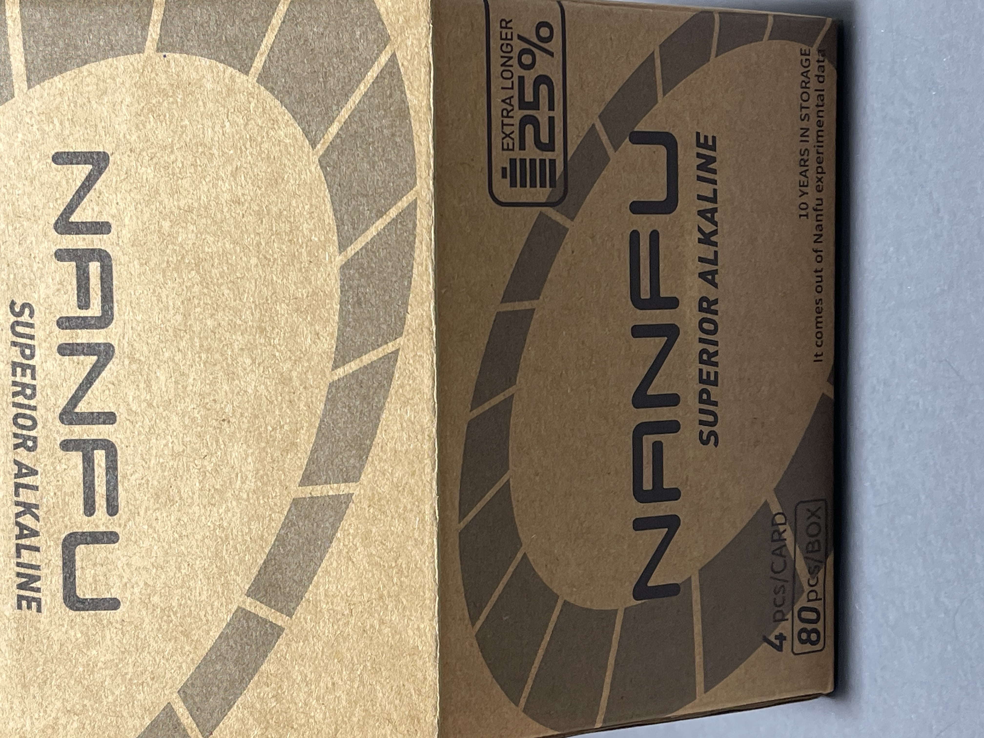 Nanfu 1.5V Alkaline  AAA Batteries 80 Pack, 20  x AAA 4 Pack=80 Pack *Purchase Three Get One Free*