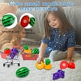 thumbnail image 3 of YOPTOP Mini Panier d'Achats Jouet pour Enfants, Chariot à Main de Supermarché Chariot Utilitaire de Magasinage Mode Rangement Jouet pour Cadeaux de Fête pour Enfants, 6 Pcs Mini Panier d'Achats Panier d'Achats Ensemble de Jouets pour Enfants, Rouge, 3 of 5