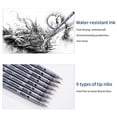 thumbnail image 4 of TFixol9 Micro-Pen Precision Fineliner Waterproof Archival Ink Pens Fine Point Line Pen for Art Watercolor Sketching Anime Manga Office Documents Art Drawing Supplies, 4 of 7
