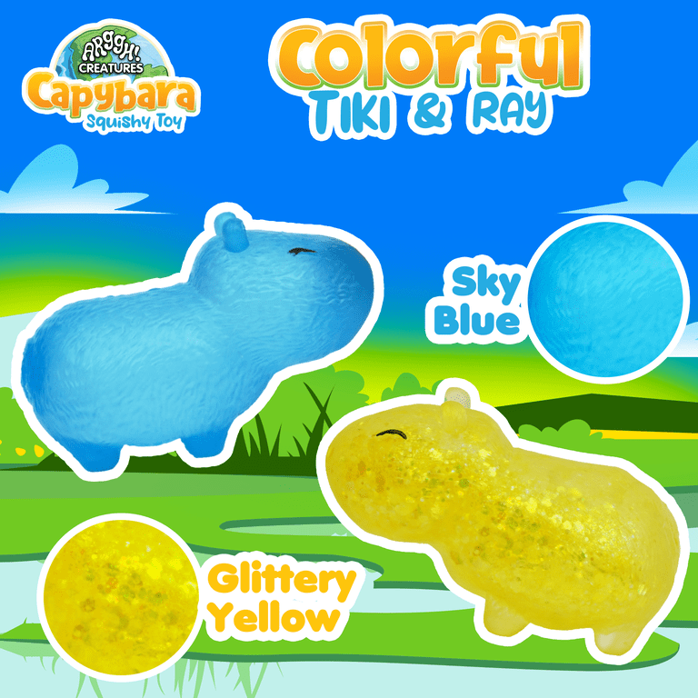 Power Your Fun Capybara Squishy Stress Balls, 2-Pack photo 2