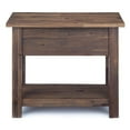 thumbnail image 2 of Simpli Home Monroe SOLID ACACIA WOOD 14 " Rectangle Rustic Narrow Side Table in Farmhouse Gray, 2 of 12