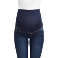 thumbnail image 5 of Oh! Mamma Women's Maternity Bootleg Jeans with Full Panel and Belted Detail, 5 of 5