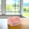 thumbnail image 3 of IFANLANDOR Pet Toilet Training Plastic Litter Box Pink 1Pcs 14.15X9.04X5.89in For Rabbit Cage Setup, 3 of 6