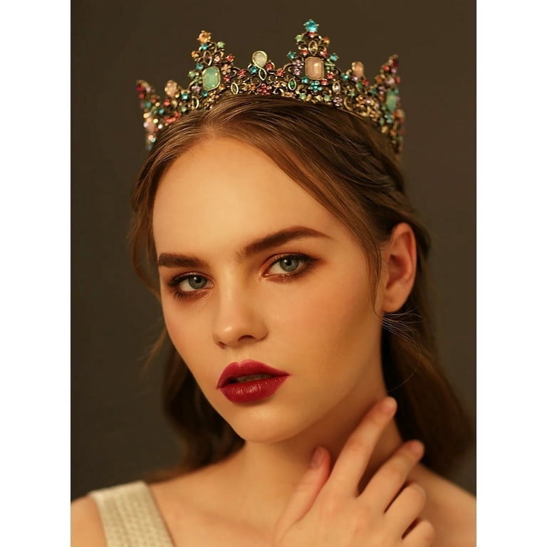 Vorkoi Vintage Crowns for Women Princess Crown Tiaras for  display picture 2