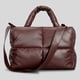 thumbnail image 3 of Bolso acolchado para mujer gran capacidad color sólido ligero bolso de viaje diario para mujer, 3 of 9