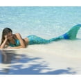 thumbnail image 2 of Fin Fun Mermaid Tail with Monofin for Swimming in Aussie Green, Child 08, 2 of 7