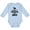 AE-Light Blue, variant on Inktastic Easily Distracted by Goats Boys or Girls Long Sleeve Baby Bodysuit
