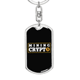 thumbnail image 5 of Mining Crypto Crypto Stainless Steel or 18k Gold Premium Swivel Dog Tag Keychain, 5 of 16