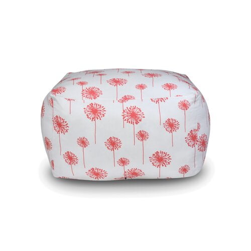 The 1st Chair Pillow Poufette Square - Blushed Dandelion Fabric