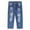 Blue-6014, variant on KIDSCOOL SPACE Baby Little Boys Jeans,Elastic Band Inside Straight Fit Ripped Denim Pants,Light Blue,3-4 Years