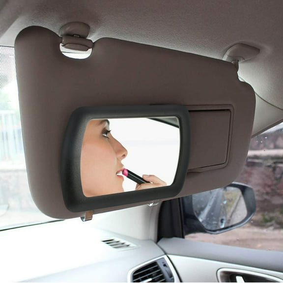 WHAMVOX Car Visor Mirror Decorative Mirrors for Sun Cosmetic Portable Black