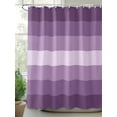 thumbnail image 3 of Geometric Purple, Waterproof Fabric Shower Curtain, Solid Ombre Geometric Modern Stripe Shower Curtain for Bathroom Curtains Bathtubs Hotel Washable Shower Curtains with 12 Hooks Extra Long 72x96, 3 of 6