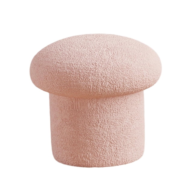 Ottoman Stool Stable Foot Rest Stool for Dressing Table Sturdy Room Nursery Pink