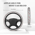 thumbnail image 5 of Haiem Watermelon Print Steering Wheel Cover 15 Inches for Women Men, Neoprene Anti-Slip Cute Car Steering Wheel Grip Wrap Car Accessories Protective Case Cover for Vehicle Truck SUV, 5 of 8