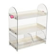 thumbnail image 1 of Luzkey Coffee Cup Rack Clear Countertop Organizer for Hotel Kitchen Pantry Tabletop White, 1 of 8