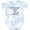 Tie Dye Blue, variant on Inktastic Single Godmother Boys or Girls Baby Bodysuit