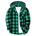 thumbnail image 4 of Plaid Hoodie Jacket for Men Ghalytn Buffalo Check Sweatshirt - Casual Zip Up with Pockets, 4 of 6