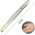 thumbnail image 2 of EXLEAF 2026 New Eyebrow Tweezers Facial Hair Removal Professional Non-Slip Tweezers for Plucking Eyebrows and Beards for Men and Women for Home, Salon, Travel, Spa, 2 of 6