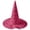 Hot Pink, variant on Witch Hat for Women, Halloween Party Costume Hat, Tall Pointed Wide Brim Quilted Cone, Great for Dress Up Cosplay and Festive Parties Pink